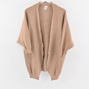 Anthroplogie Akemi Kin Ribbed Cocoon Cardigan Womens Size O/S Tan Boho Sweater